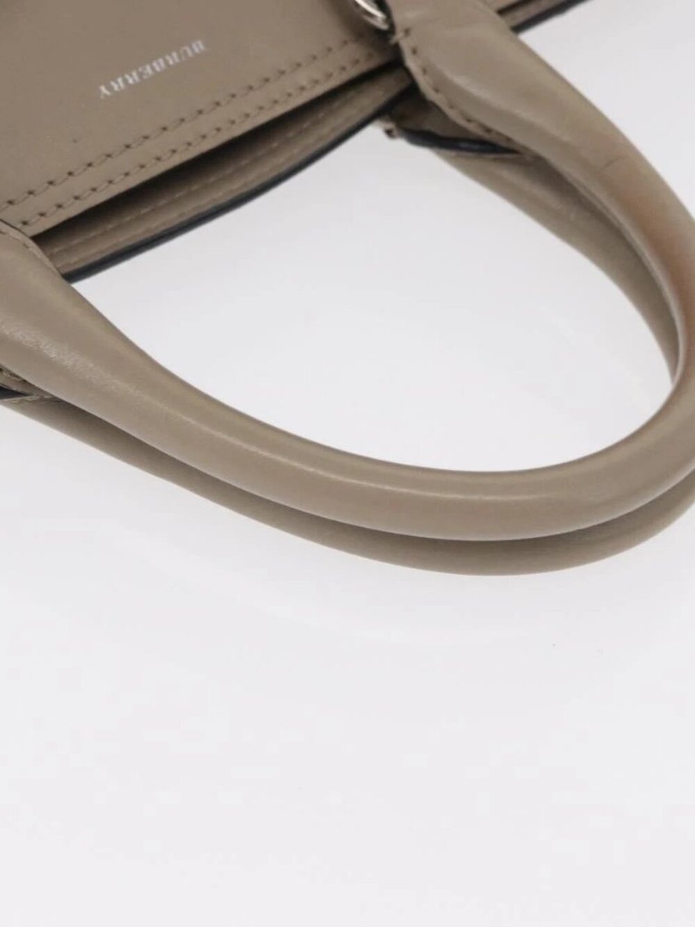 BURBERRY Medium Belt Bag Hand Bag Canvas 2way Beige Silver Auth 149727 - Picture 7 of 16